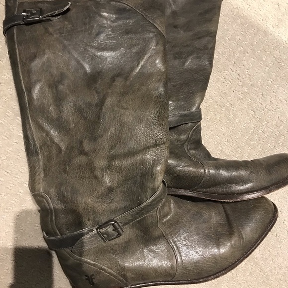 Frye Dorado Boots Dark Grey - Picture 2 of 6